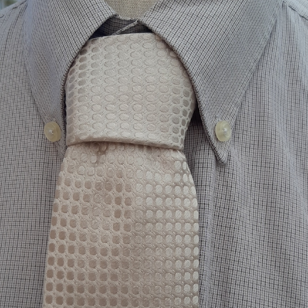 Men's Beige Limited Edition Silk Tie